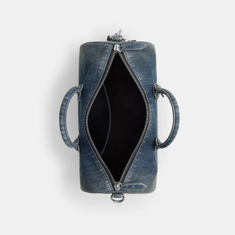 Torba Compass 35 z regenerowanego denimu bawełnianego z zawieszkami