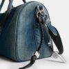 Torba Compass 35 z regenerowanego denimu bawełnianego z zawieszkami
