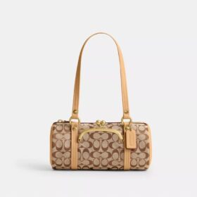 Torba Kisslock Barrel 28 w charakterystycznym żakardzie