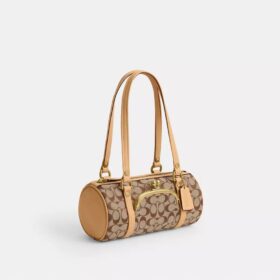 Torba Kisslock Barrel 28 w charakterystycznym żakardzie