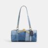 Torba Kisslock Barrel 28 z przetworzonego dżinsu