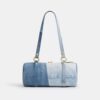 Torba Kisslock Barrel 28 z przetworzonego dżinsu