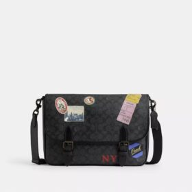 Torba kurierska Hitch z Signature Canvas z naszywkami