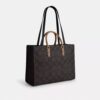 Torba Maggie z Signature Canvas w blokowe wzory