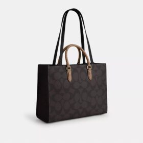 Torba Maggie z Signature Canvas w blokowe wzory