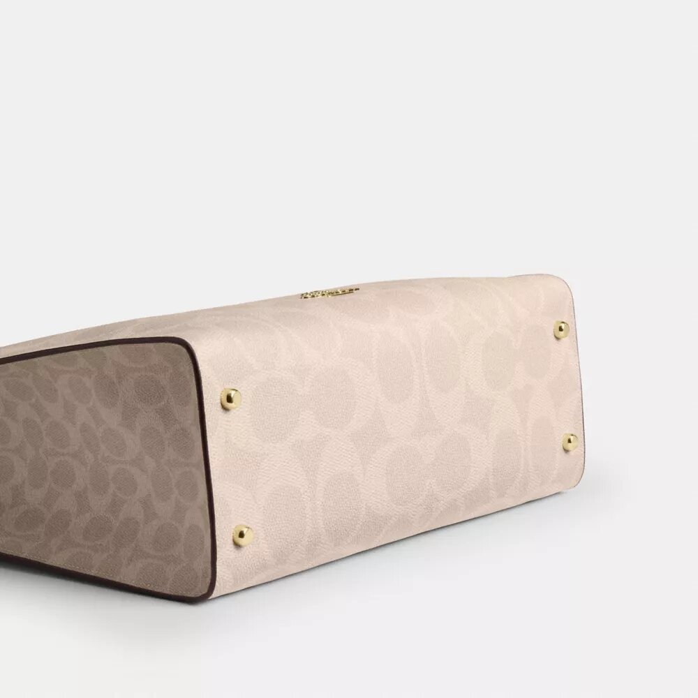 Torba Maggie z Signature Canvas w blokowe wzory