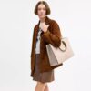 Torba Maggie z Signature Canvas w blokowe wzory