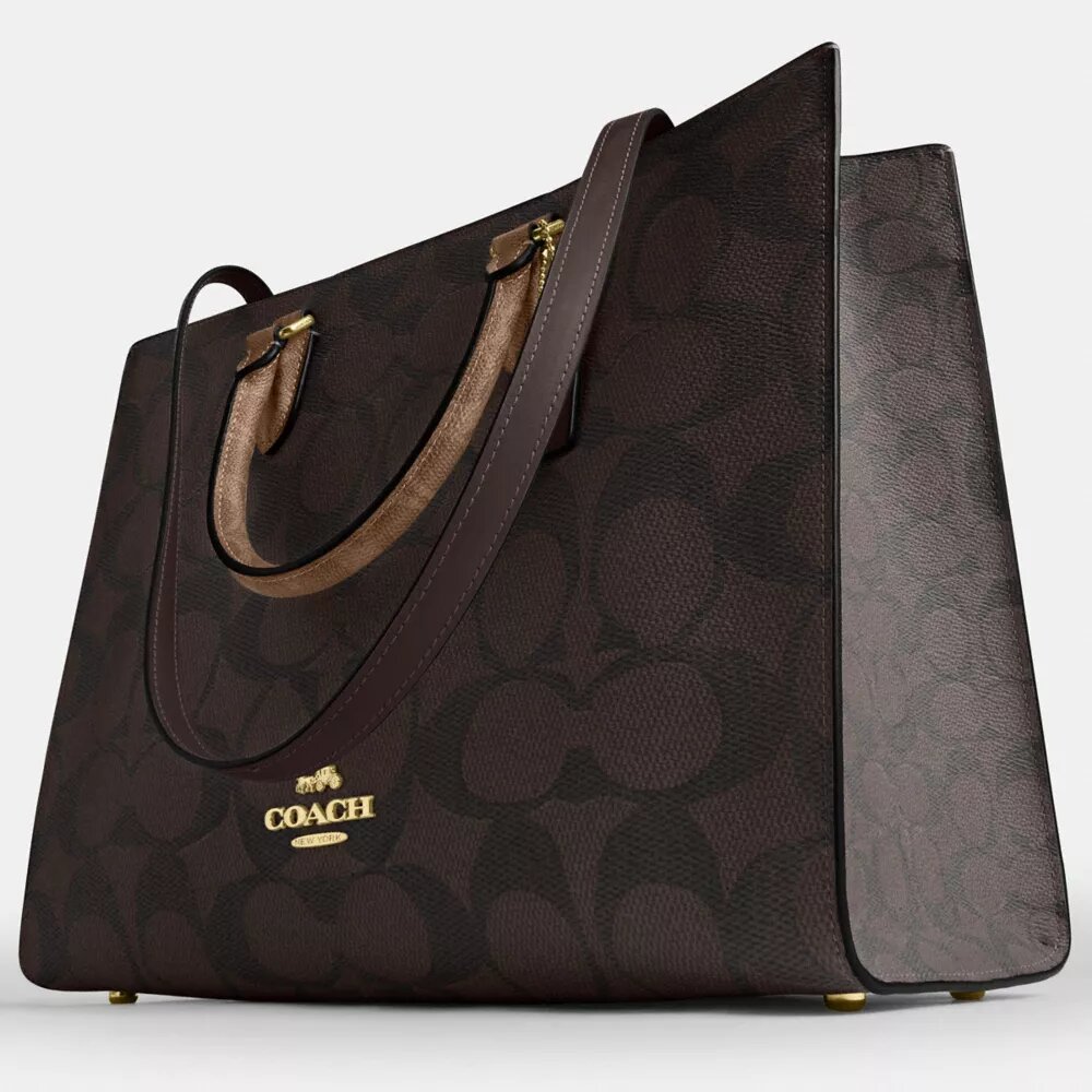 Torba Maggie z Signature Canvas w blokowe wzory