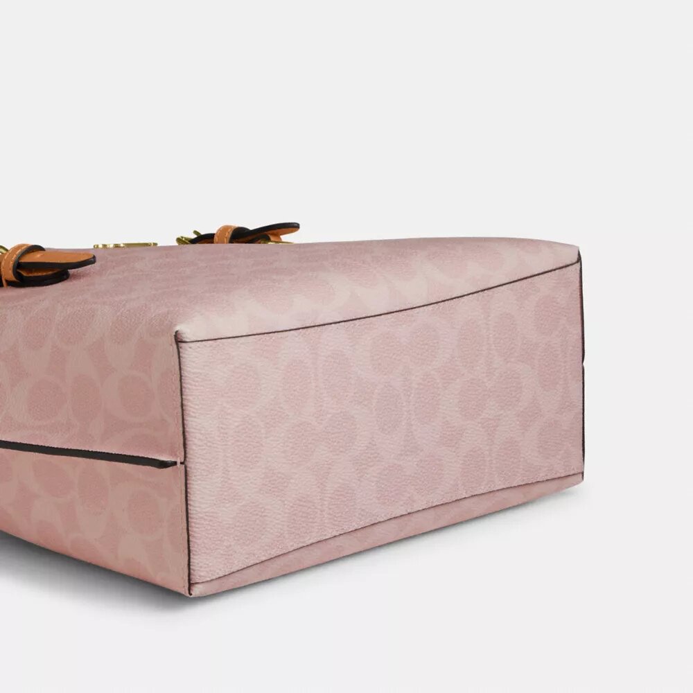 Torba Mollie Shopper 25 w Signature Canvas z Zawieszkami