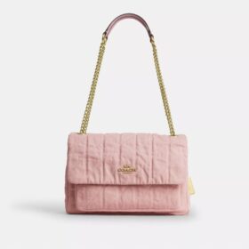Torba na ramię Elodie z dżinsu „Loved Denim” z pikowaniem