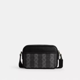 Torba na ramię Graham z Signature Canvas w paski