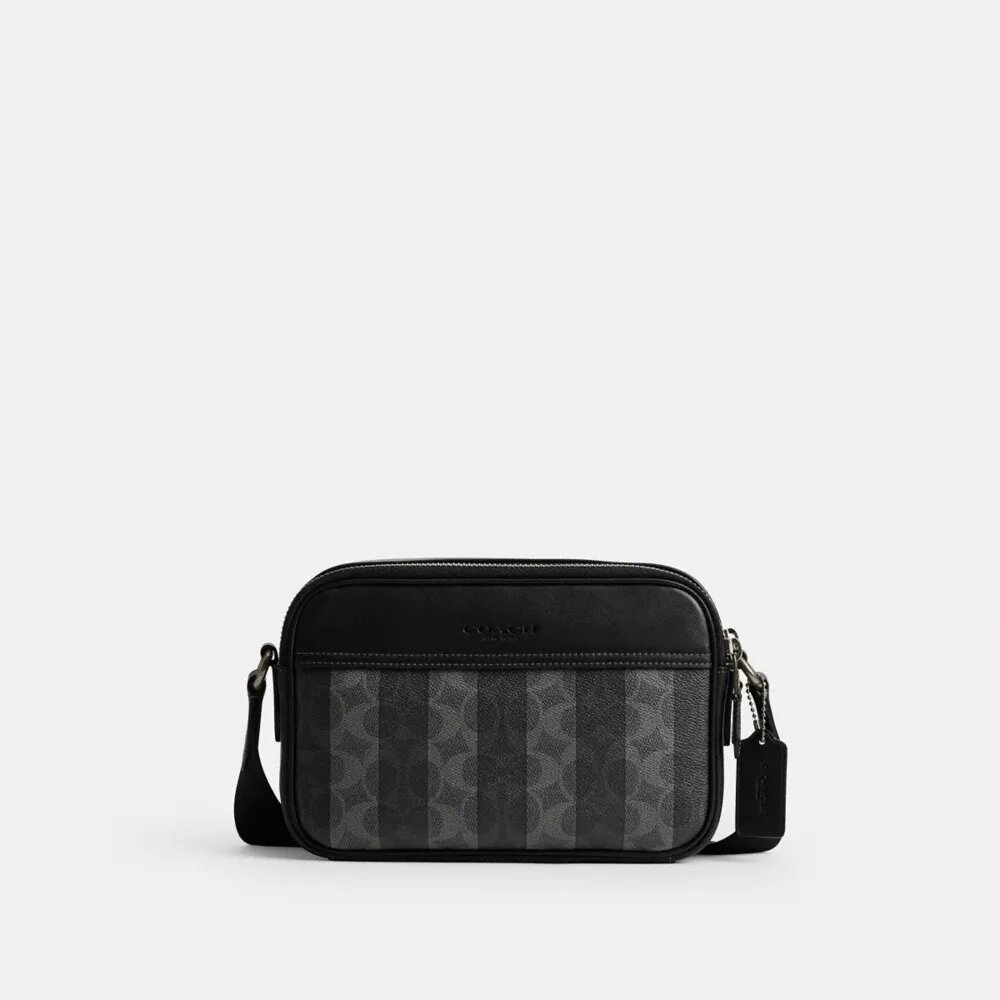 Torba na ramię Graham z Signature Canvas w paski