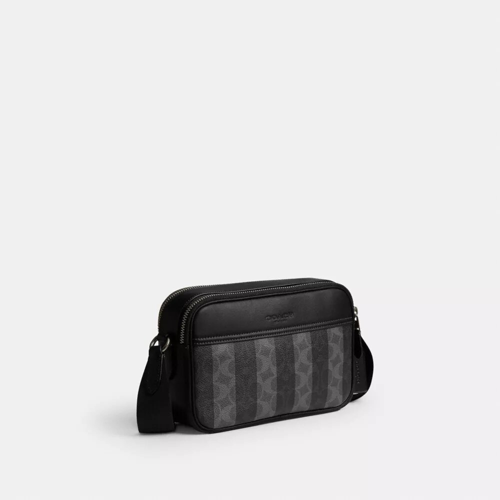 Torba na ramię Graham z Signature Canvas w paski