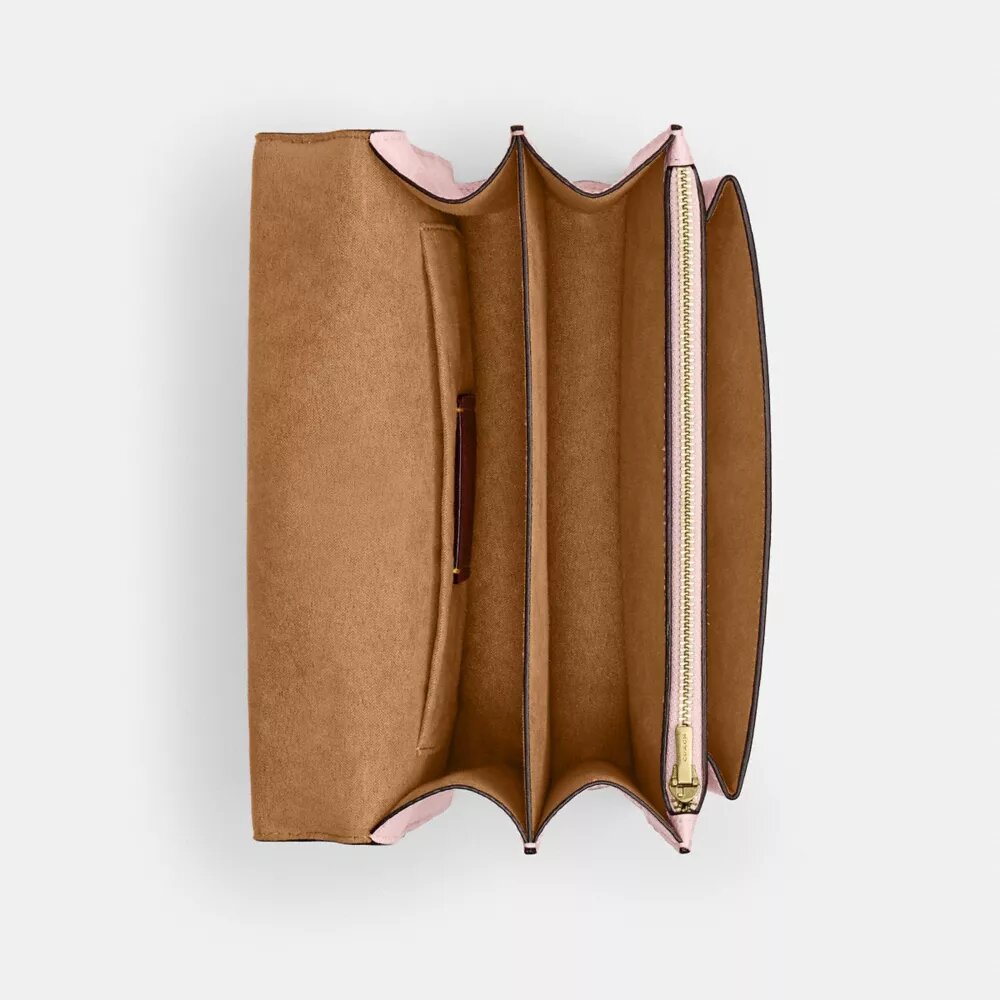 Torba na ramię Klare z Signature Canvas z zawieszkami
