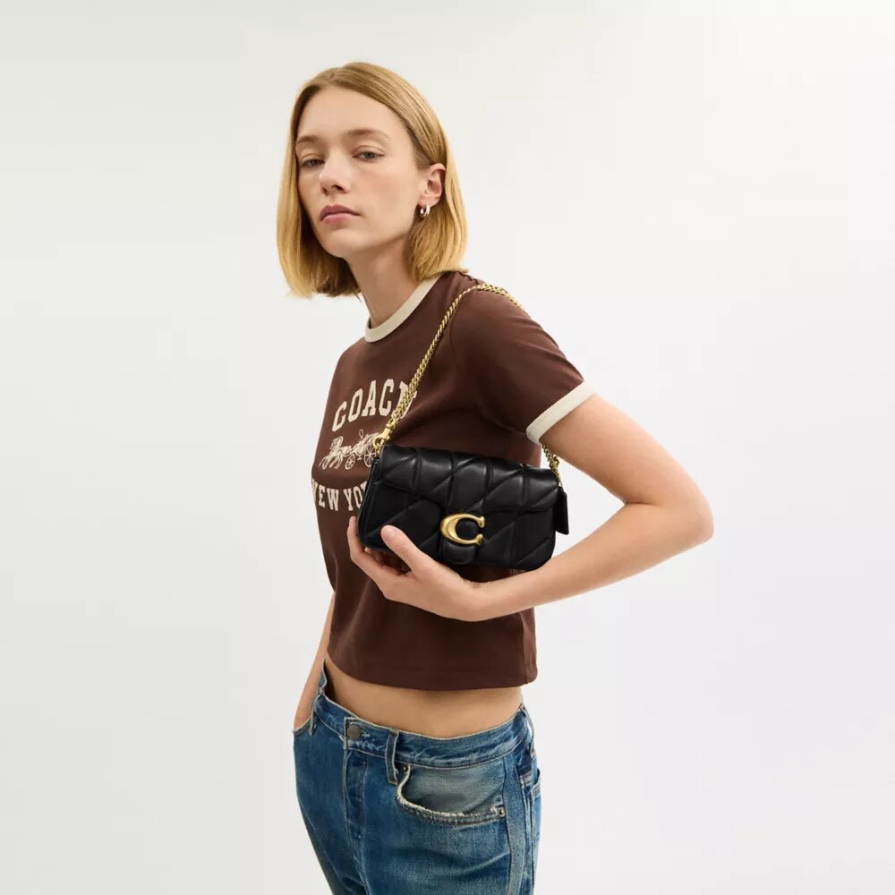 Torba na ramię Tabby Chain 19 z pikowaniem