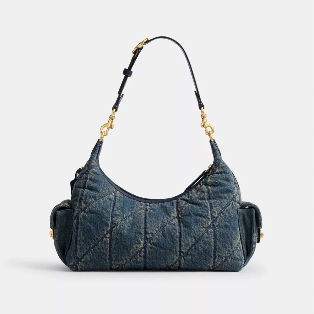 Torba Pocket Juliet 30 z odnawialnego dżinsu bawełnianego z pikowaniem