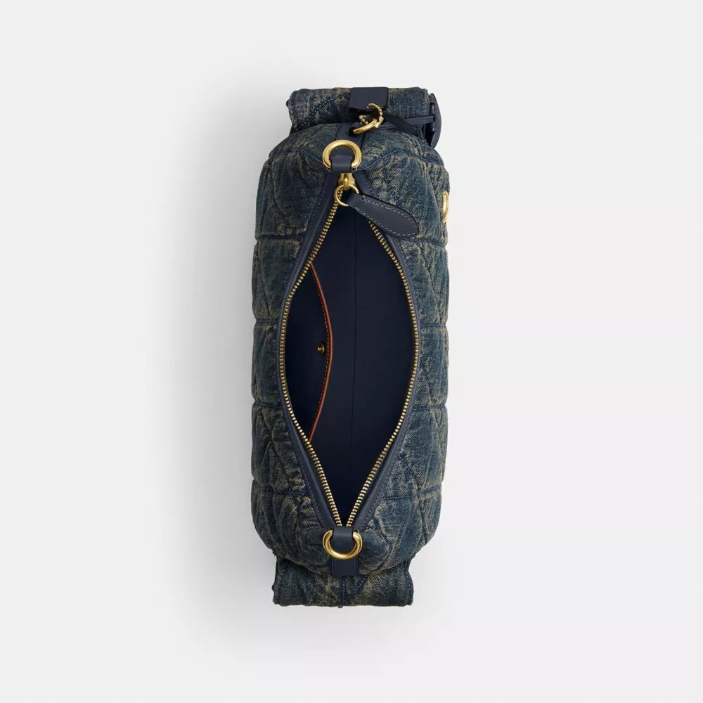 Torba Pocket Juliet 30 z odnawialnego dżinsu bawełnianego z pikowaniem