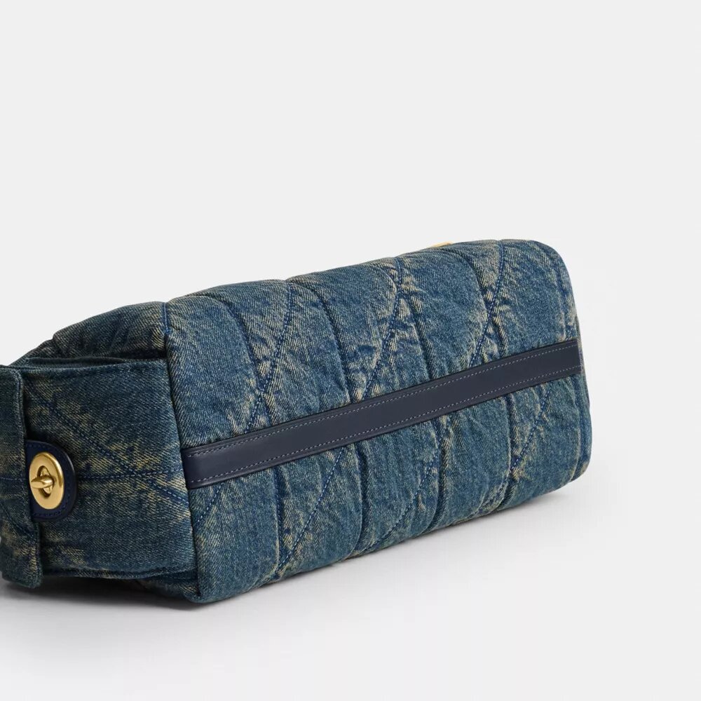 Torba Pocket Juliet 30 z odnawialnego dżinsu bawełnianego z pikowaniem