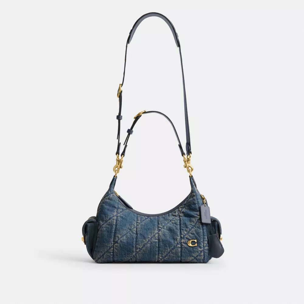 Torba Pocket Juliet 30 z odnawialnego dżinsu bawełnianego z pikowaniem