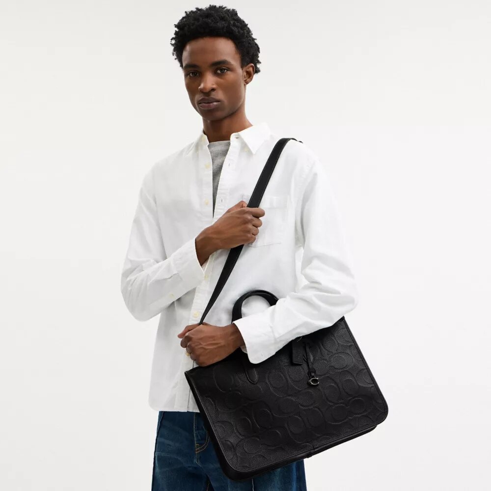 Torba robocza Isaac z skóry Signature w wersji Maxi