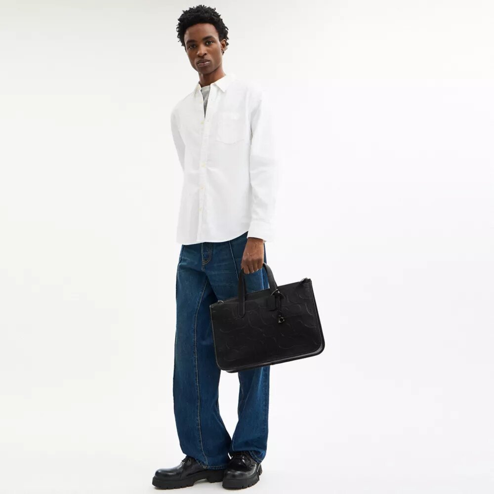 Torba robocza Isaac z skóry Signature w wersji Maxi