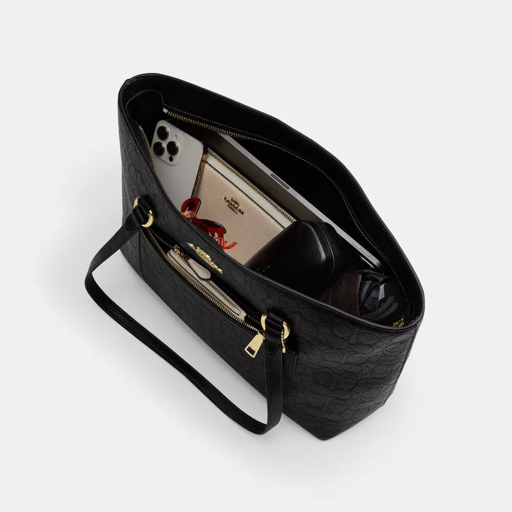 Torba Shopper Station Tote z charakterystycznej skóry