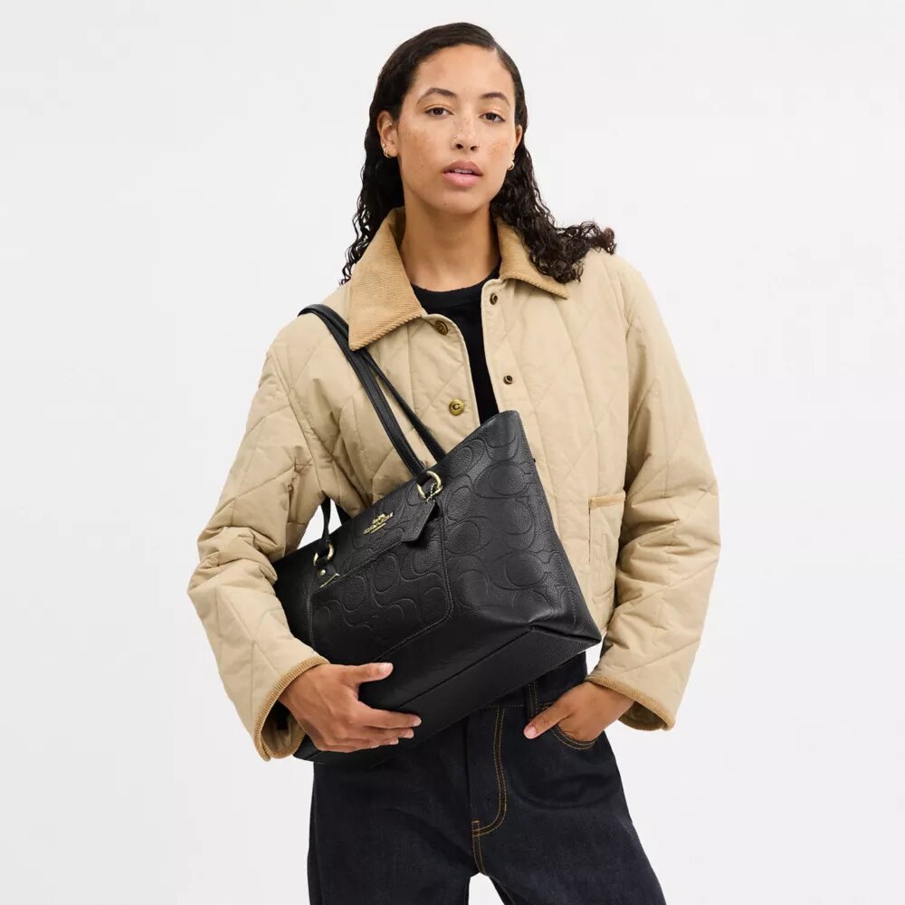 Torba Shopper Station Tote z charakterystycznej skóry