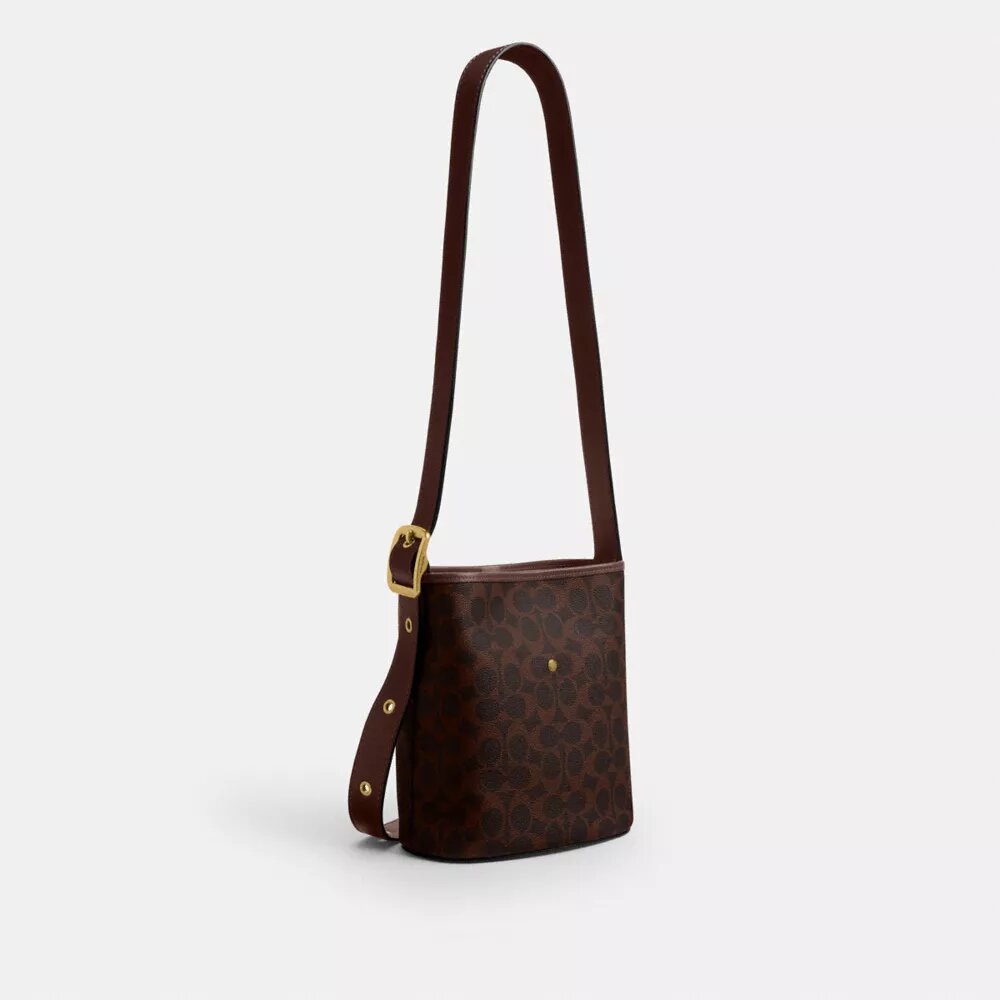 Torba typu bucket Bleecker 21 z Signature Canvas