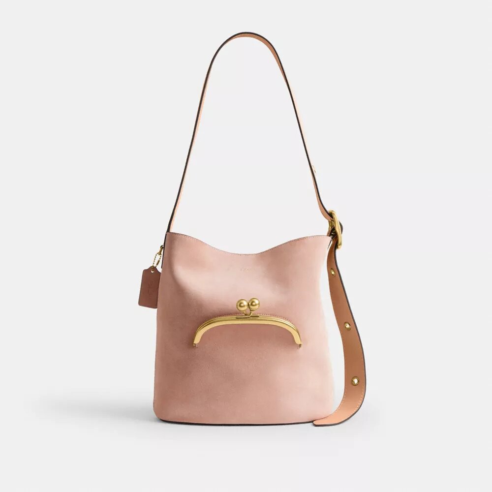 Torba typu bucket Bleecker z zapięciem Kisslock