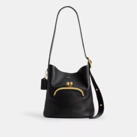 Torba typu bucket Bleecker z zapięciem Kisslock