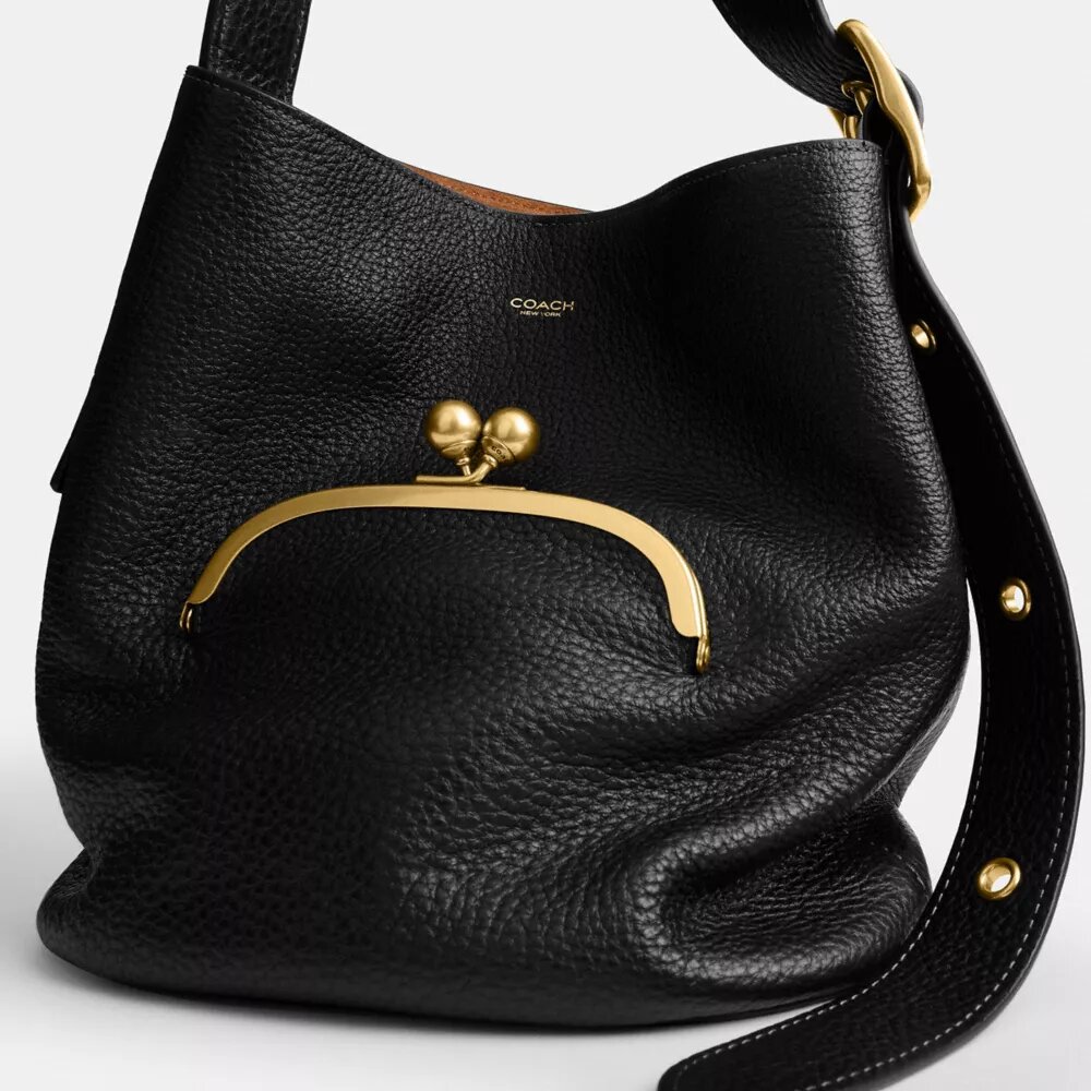 Torba typu bucket Bleecker z zapięciem Kisslock