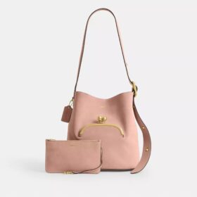 Torba typu bucket Bleecker z zapięciem Kisslock