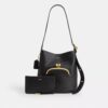 Torba typu bucket Bleecker z zapięciem Kisslock