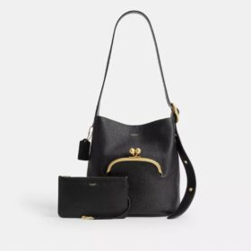 Torba typu bucket Bleecker z zapięciem Kisslock