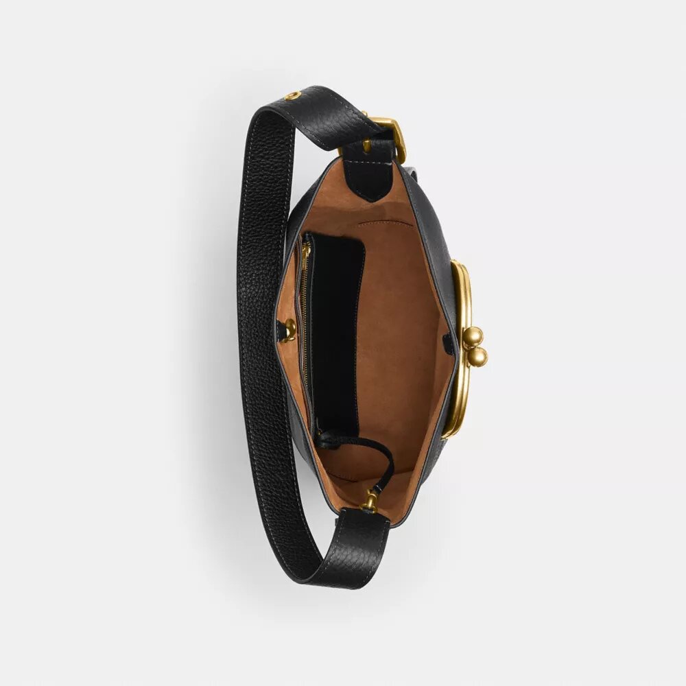 Torba typu bucket Bleecker z zapięciem Kisslock