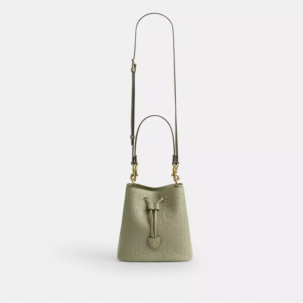 Torba typu bucket Rowan z charakterystycznej skóry