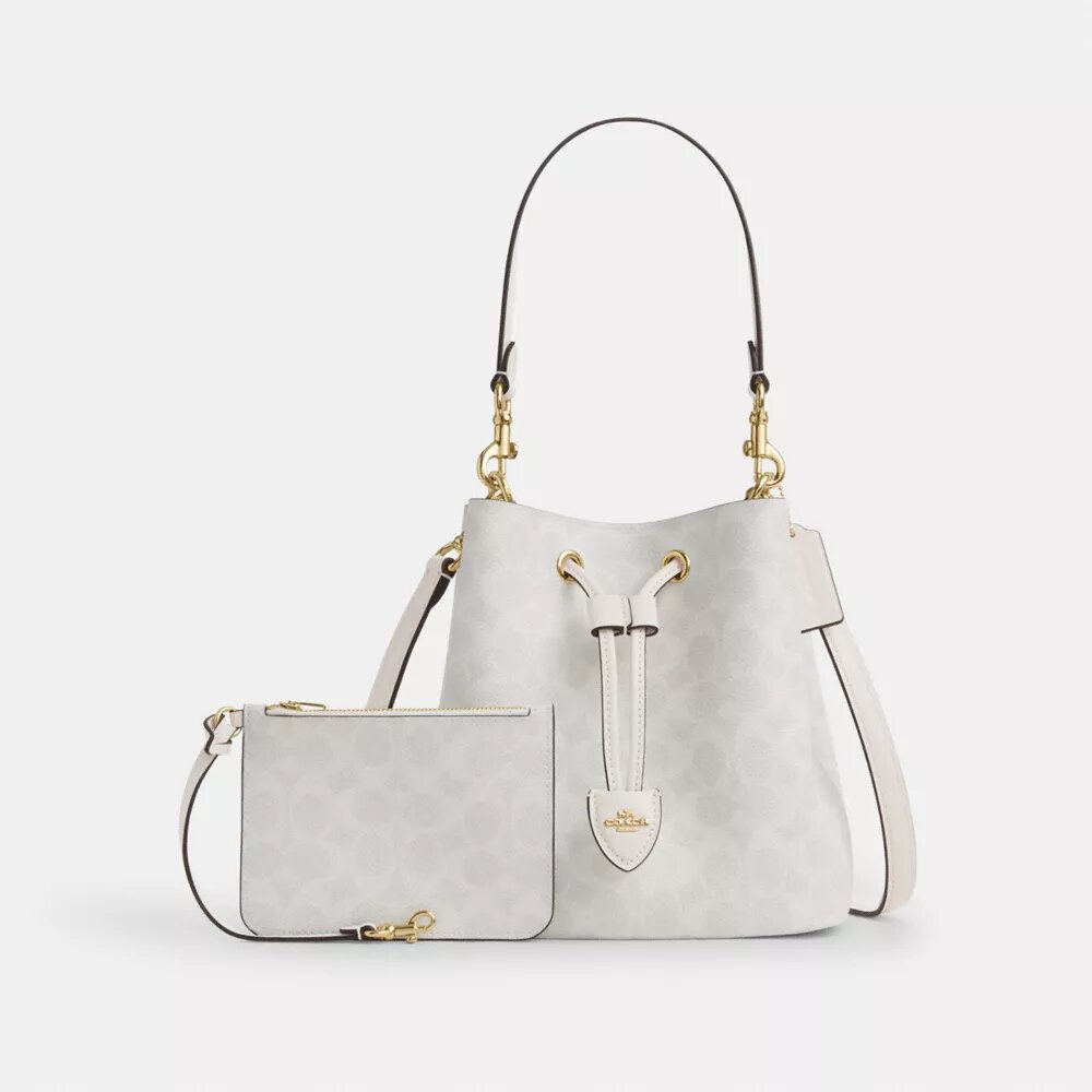 Torba typu bucket Rowan z Signature Canvas