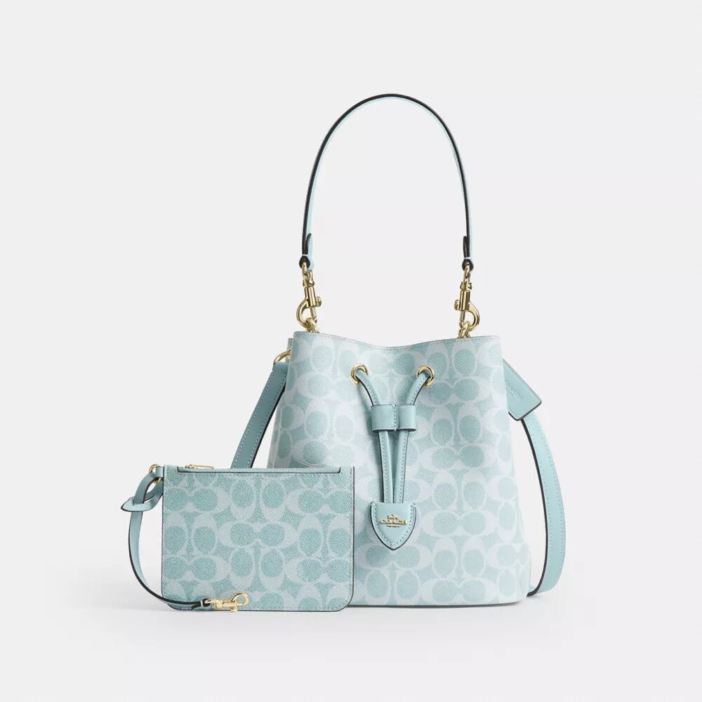 Torba typu bucket Rowan z Signature Canvas