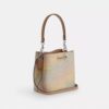 Torba typu bucket Rowan z Signature Canvas Rainbow