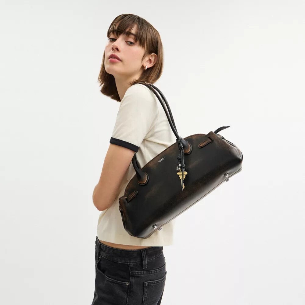 Torba typu Carryall Empire 34 z postarzanej skóry