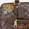 Torba typu satchel „Rowan” z charakterystycznego żakardu z haftem kwiatowym