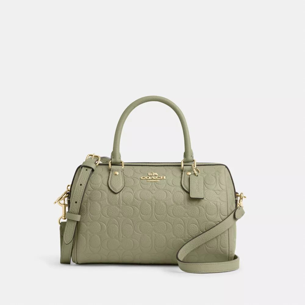 Torba typu satchel Rowan z charakterystycznej skóry