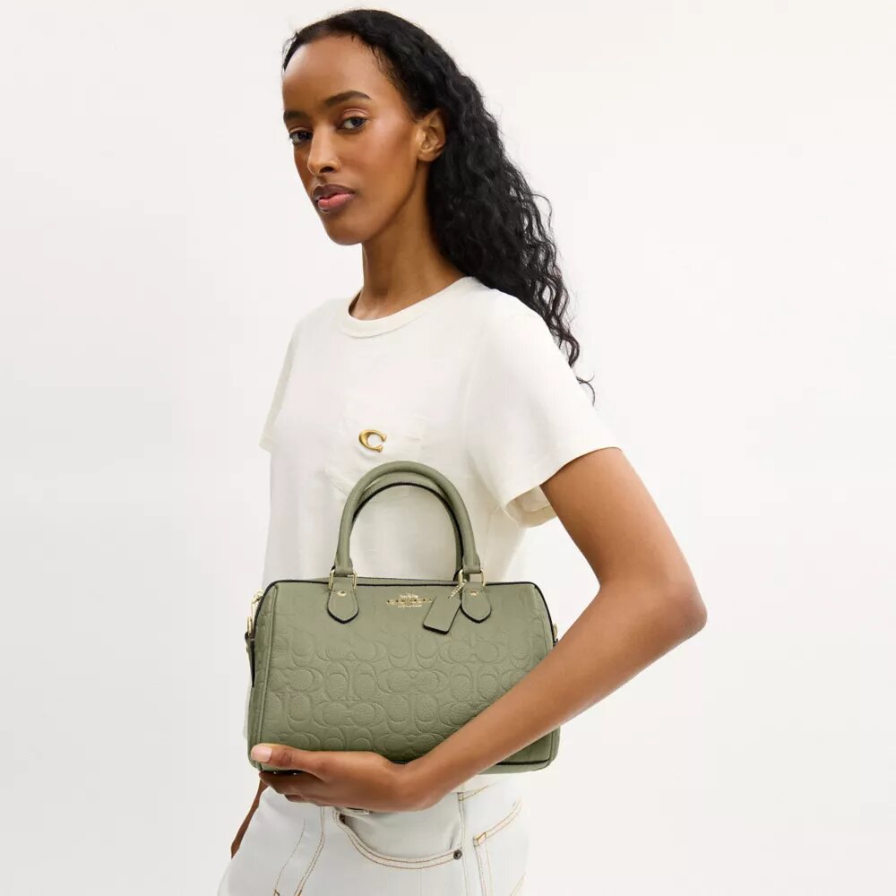 Torba typu satchel Rowan z charakterystycznej skóry
