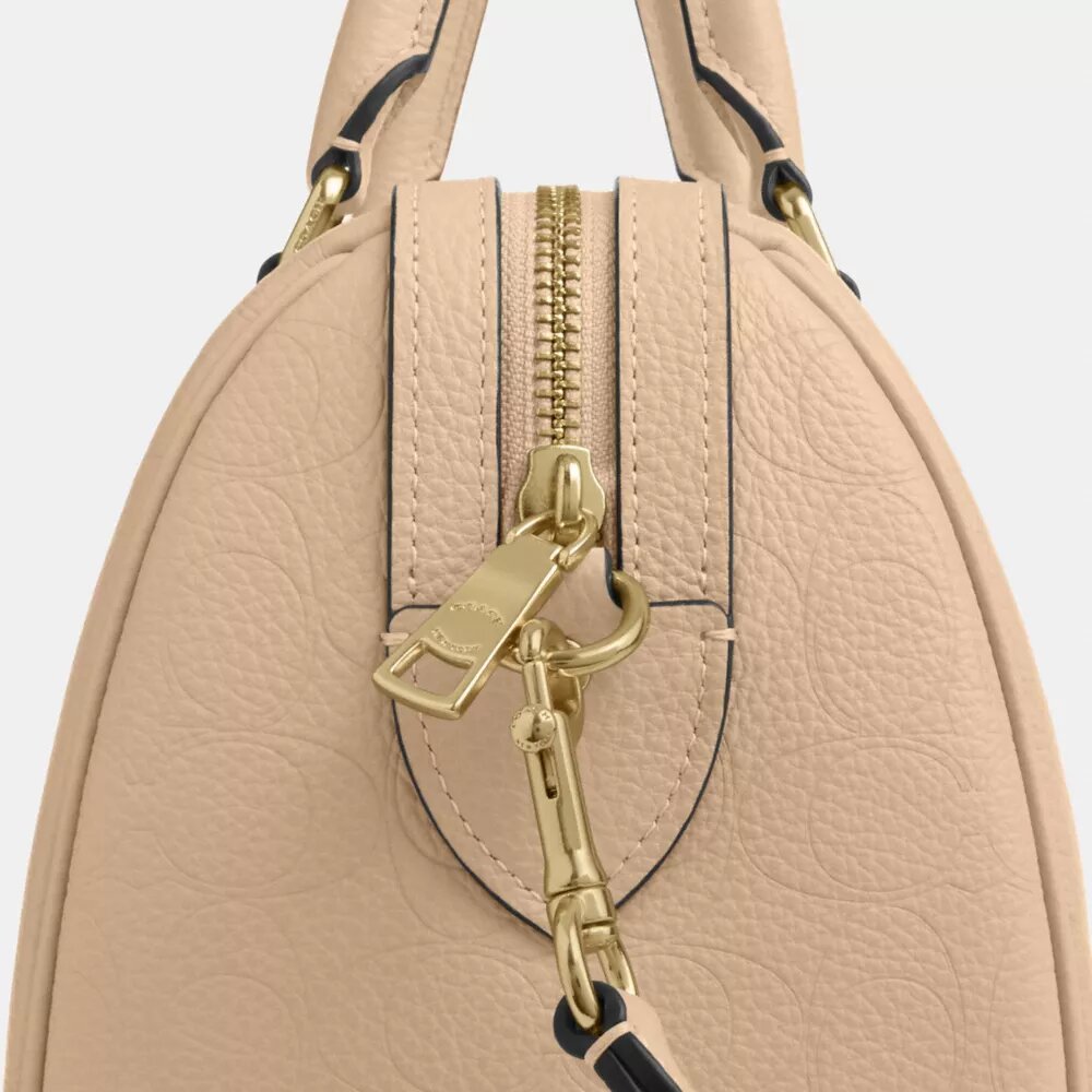 Torba typu satchel Rowan z charakterystycznej skóry