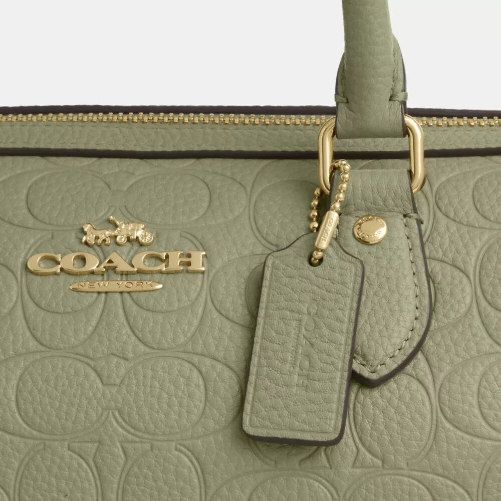 Torba typu satchel Rowan z charakterystycznej skóry