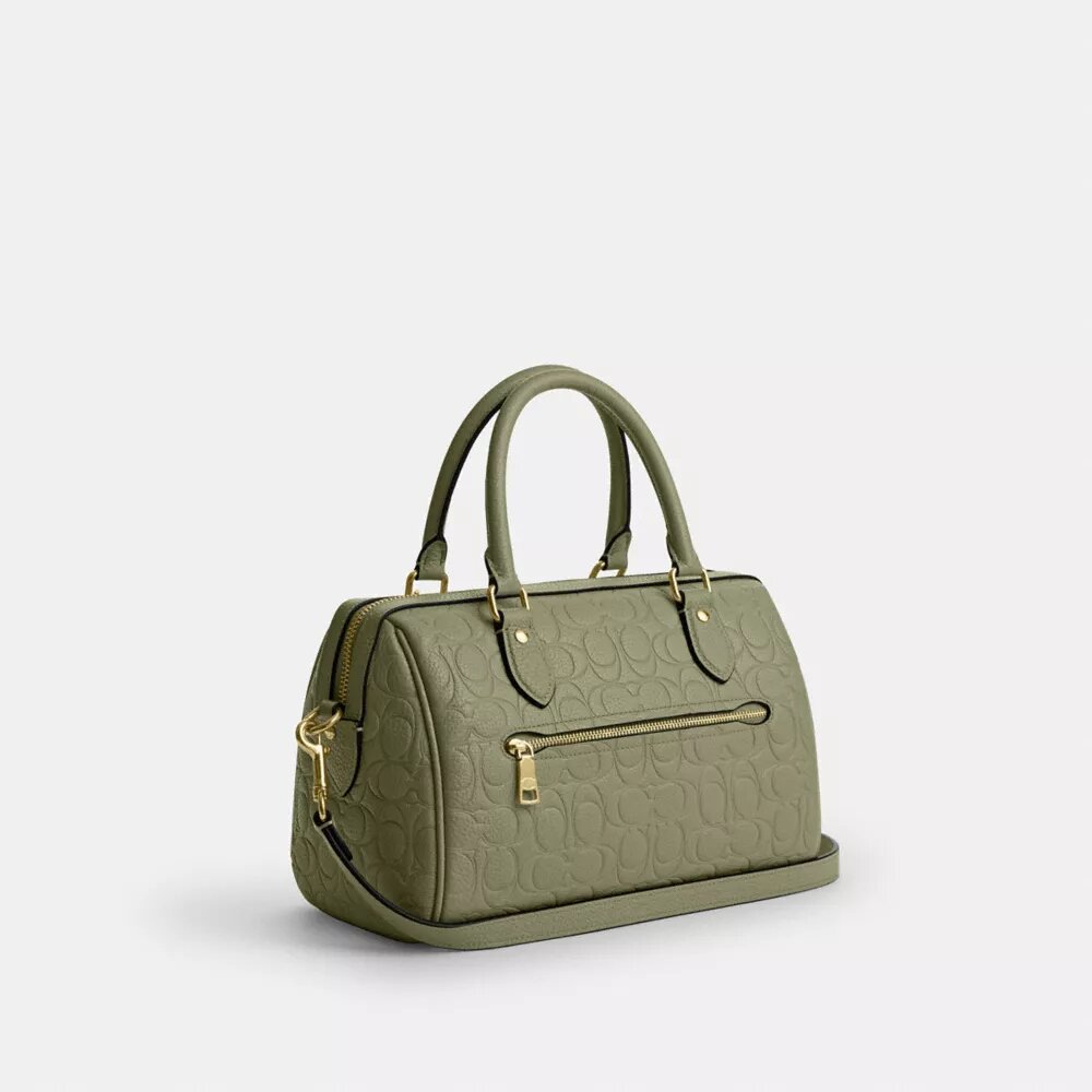 Torba typu satchel Rowan z charakterystycznej skóry