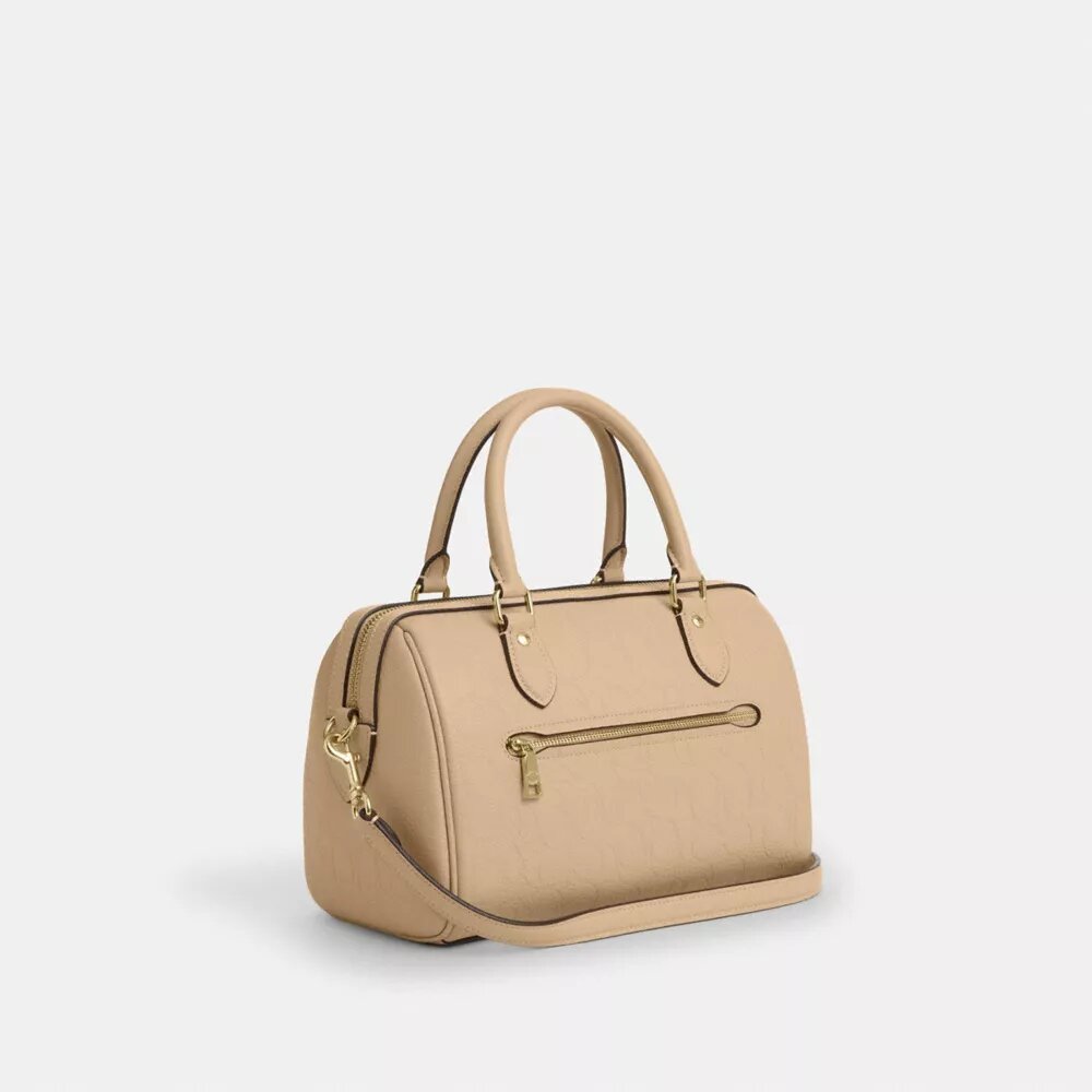 Torba typu satchel Rowan z charakterystycznej skóry