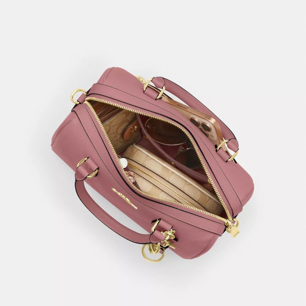 Torba typu satchel Rowan z charakterystycznej skóry