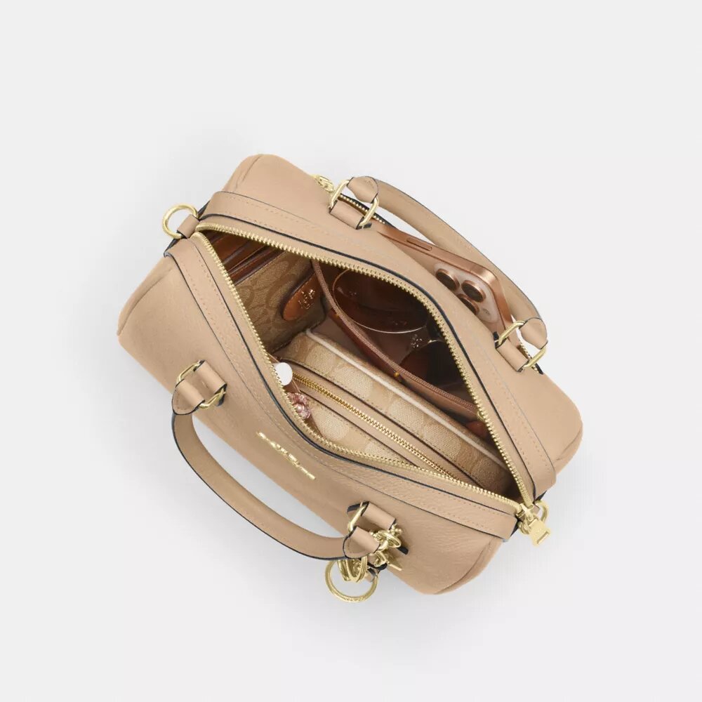 Torba typu satchel Rowan z charakterystycznej skóry