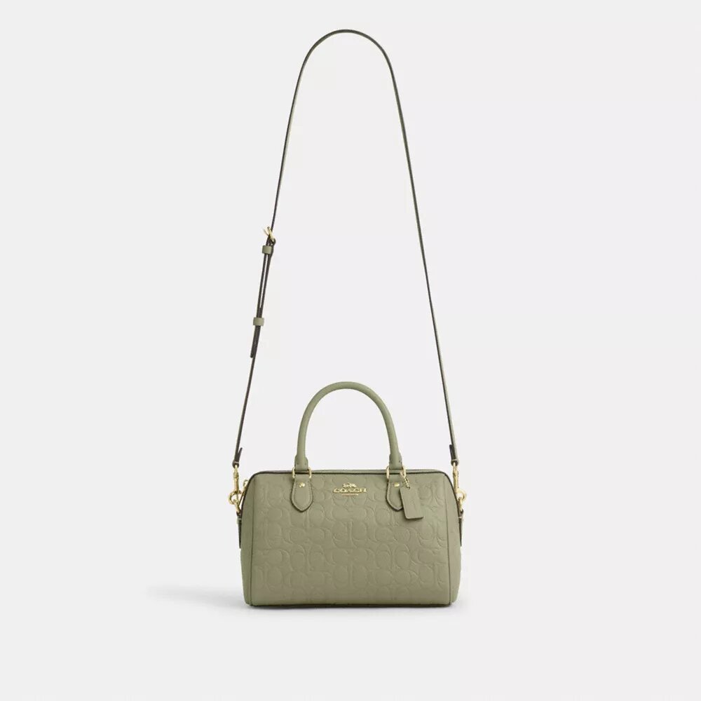 Torba typu satchel Rowan z charakterystycznej skóry